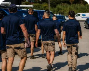 Plumbers loading up before a Blacktown job
